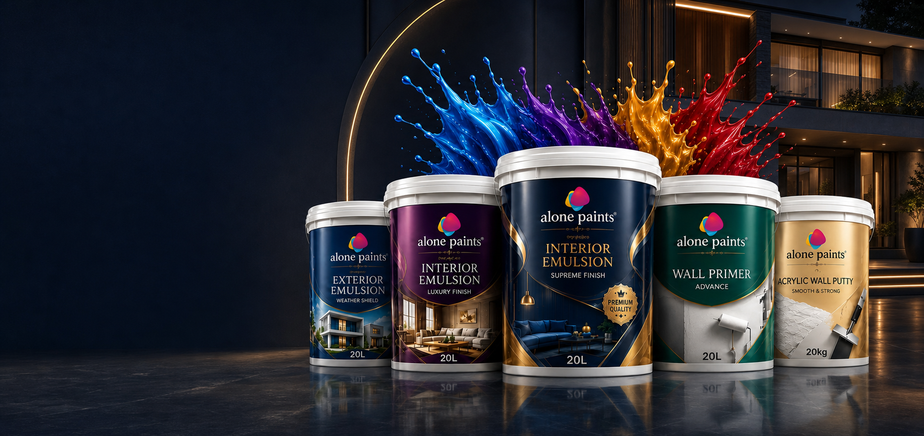 Alone Paints complete product range